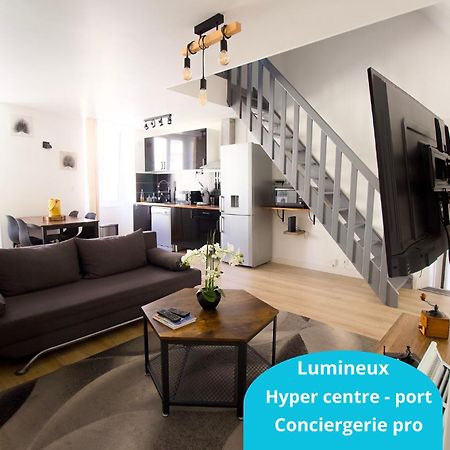 Triplex Lumineux A Cherbourg, Hyper Centre, 2 Pas Du Port & Vie Nocturne, Intendance Luxury Host ภายนอก รูปภาพ